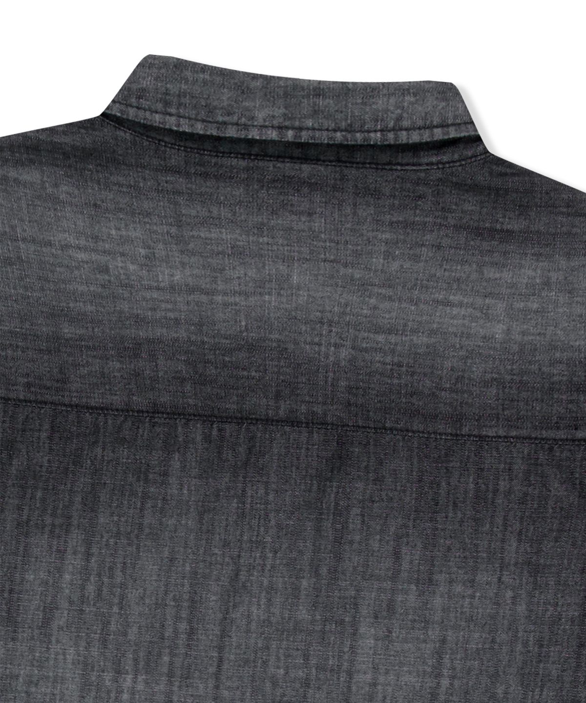 예스아이씨(YESEYESEE) Loose Fit Denim Half Shirts Black