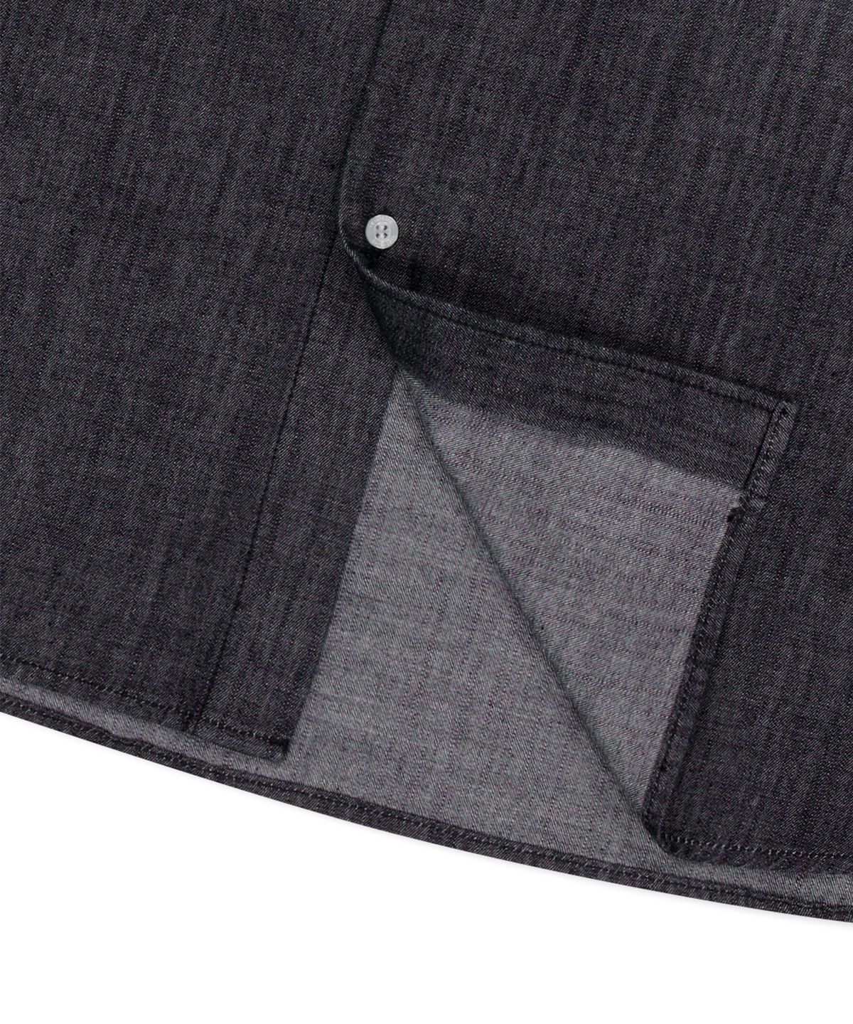 예스아이씨(YESEYESEE) Loose Fit Denim Half Shirts Black