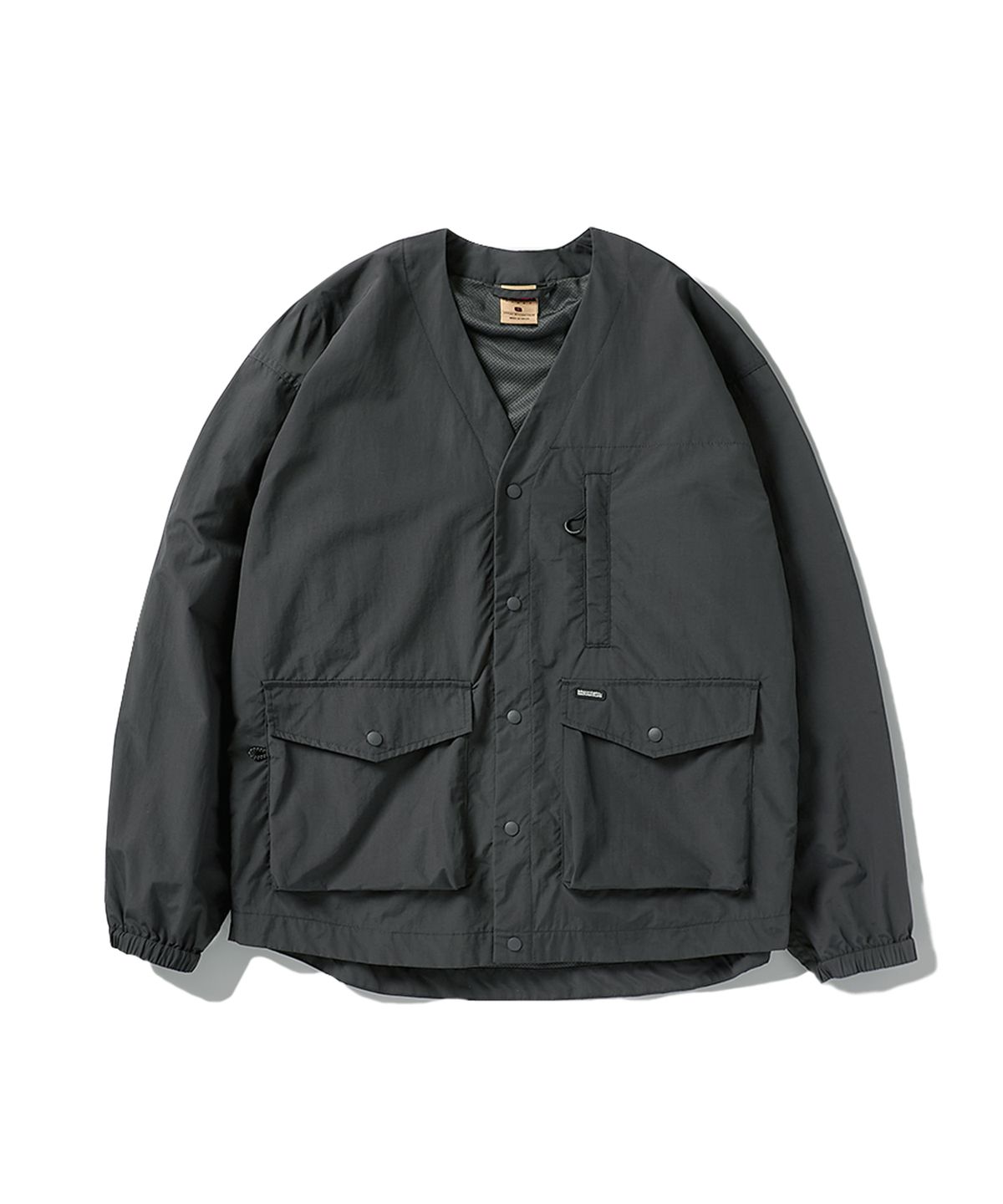 플루크(FLUKE) 카라리스 스냅 가디건 자켓 다크그레이 FJK119
