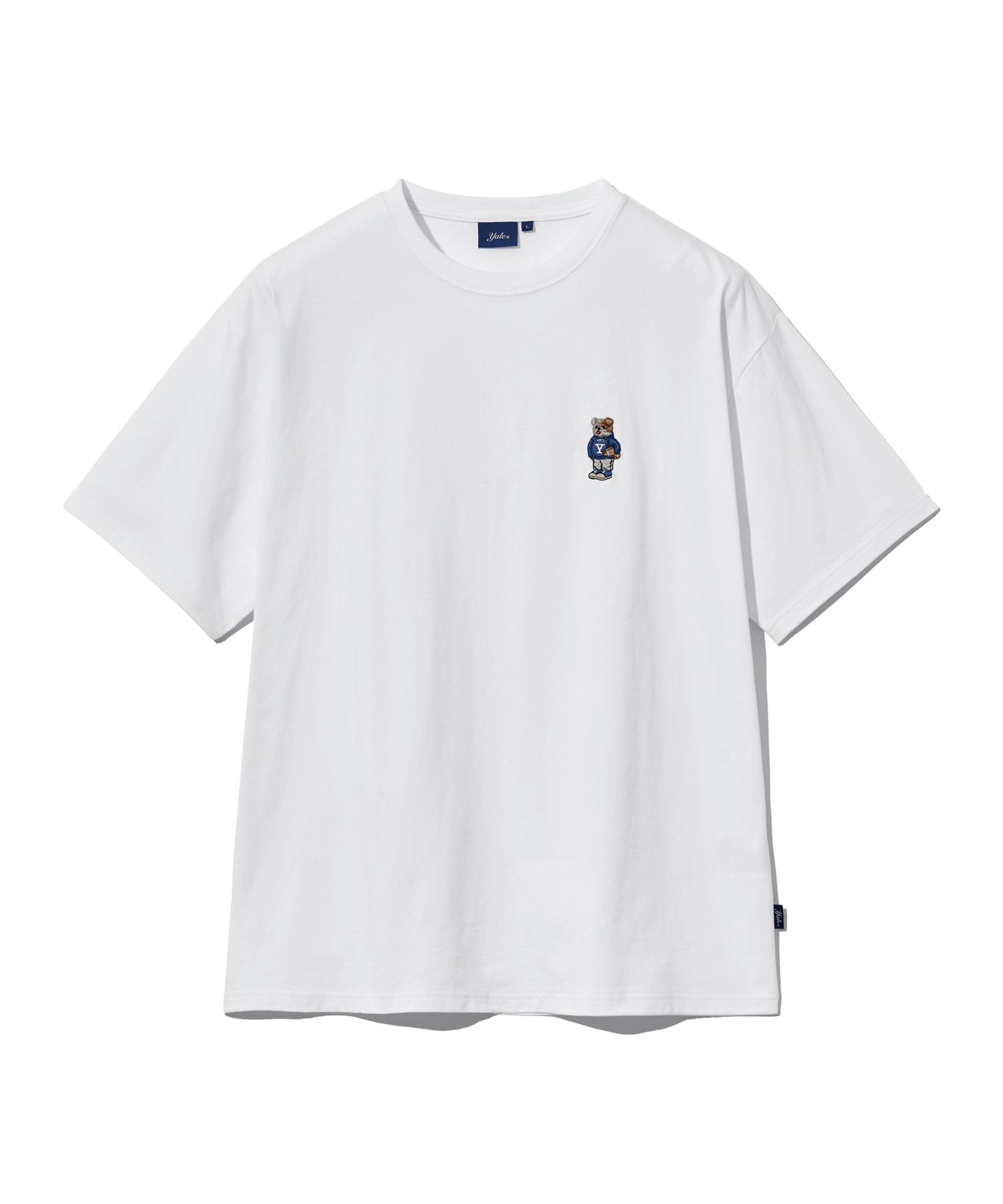 ★【YALE】★Emboridery Dan T-Shir.t★White+Black (2pack)★ MUSINSA | YALE [2PACK] EMBROIDERY DAN T-SHIRT WHITE / BLACK