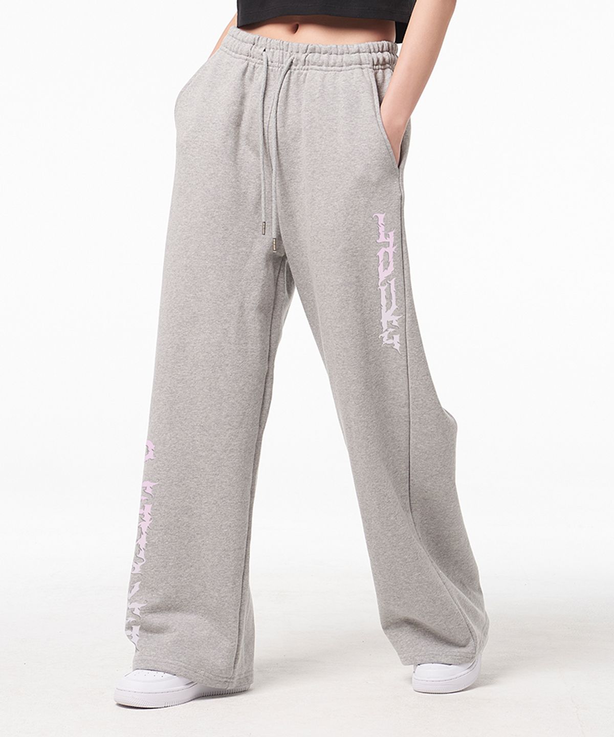 아티스트웨어(ARTISTWEAR) [ATW] 더무드이즈핑크 와이드 밴딩 팬츠
