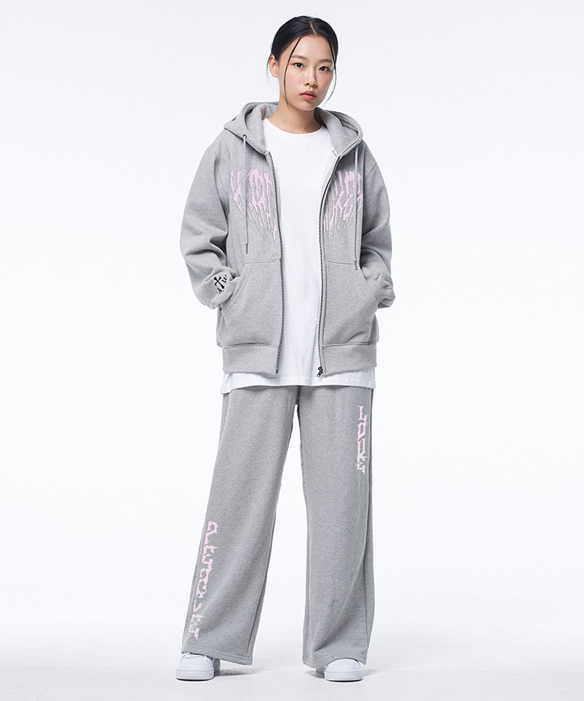 아티스트웨어(ARTISTWEAR) [ATW] 더무드이즈핑크 후드집업