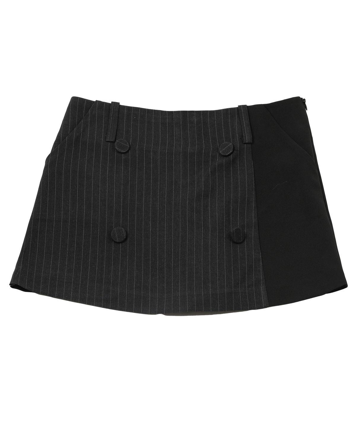 카타르시스(KATHARSIS) 미니 스커트 팬츠 블랙 핀스트라이프 ONE SIZE