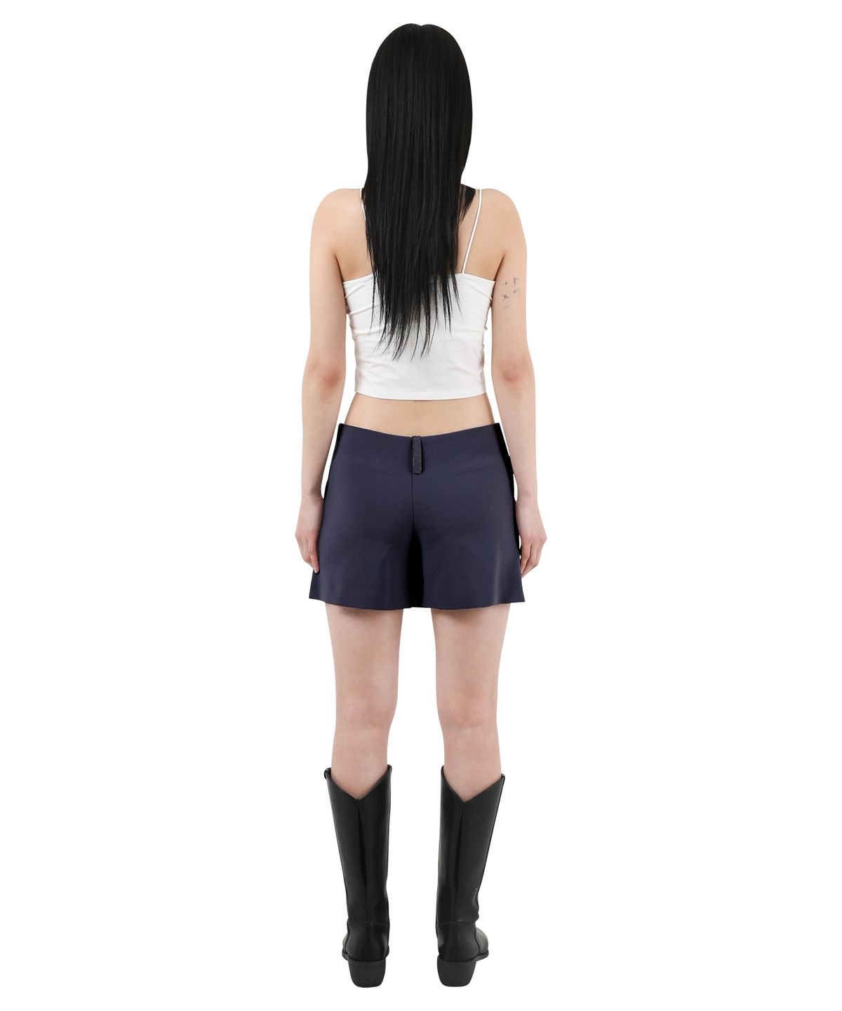 카타르시스(KATHARSIS) 미니 스커트 팬츠 네이비 핀스트라이프 ONE SIZE