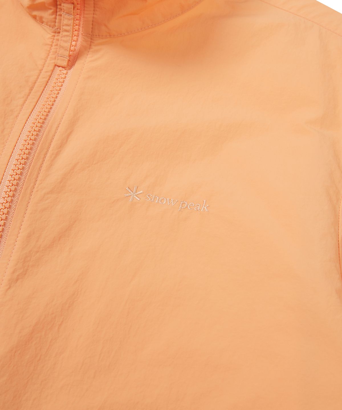 스노우피크 어패럴(SNOWPEAK APPAREL) 타슬란 여성 우븐 스탠드넥 바람막이 Light Orange (S24MWLWB51)
