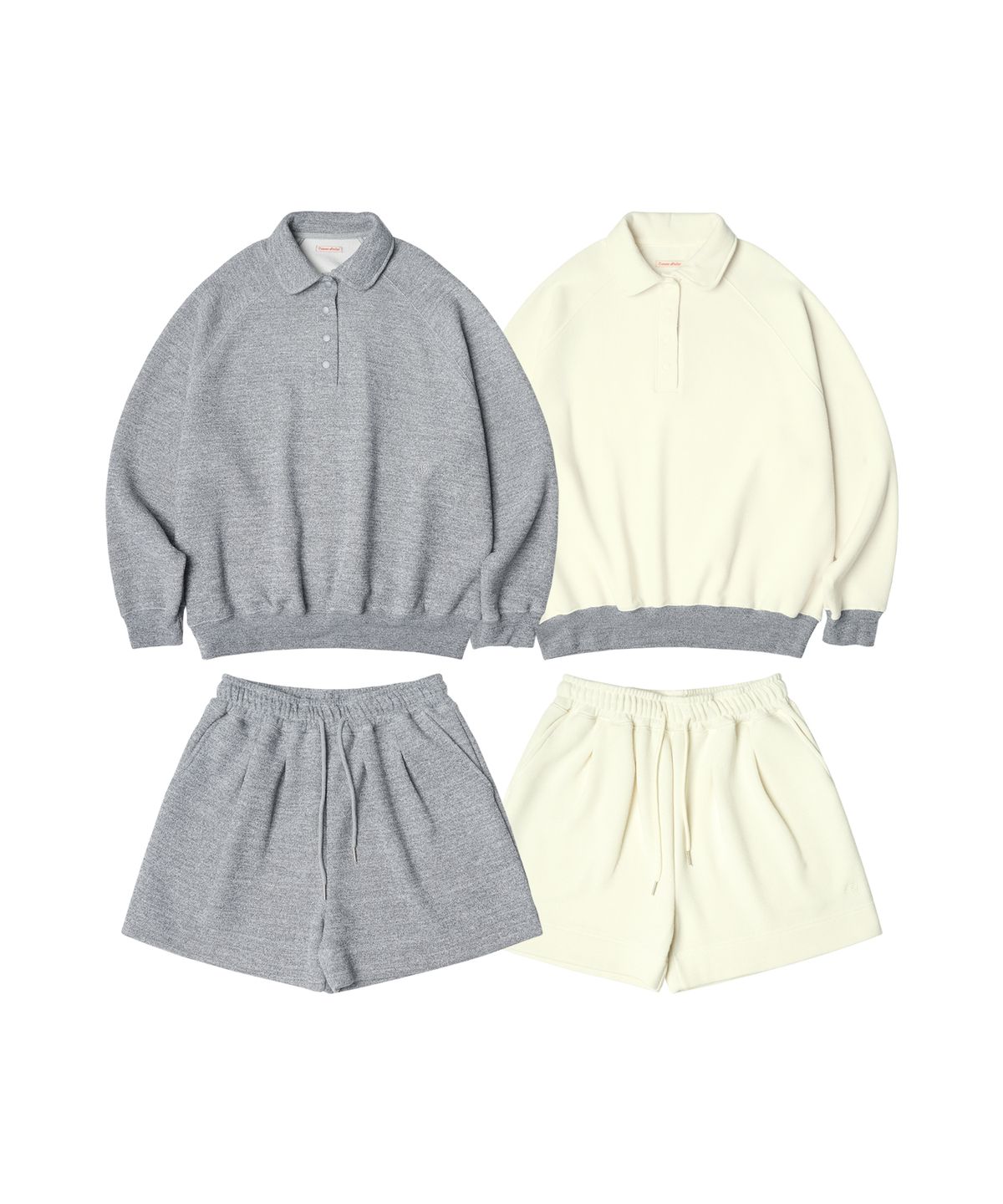 반원 아틀리에(VANONE ATELIER) [SET] 하울 칼라 스웨트 셋업