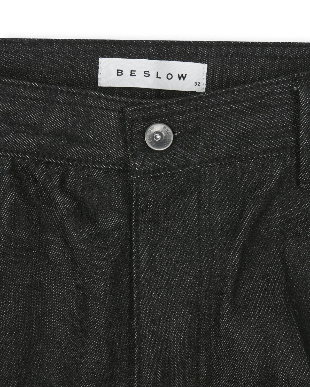 비슬로우(BESLOW) STRAIGHT FIT SELVAGE JEANS BLACK