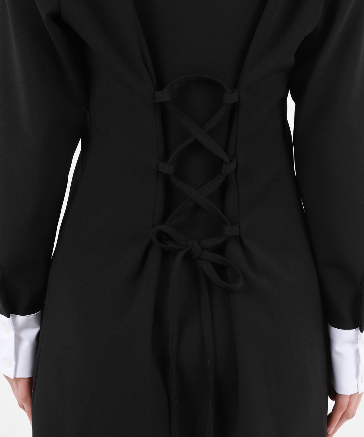 카타르시스(KATHARSIS) 코르셋 카라 원피스 블랙 ONE SIZE