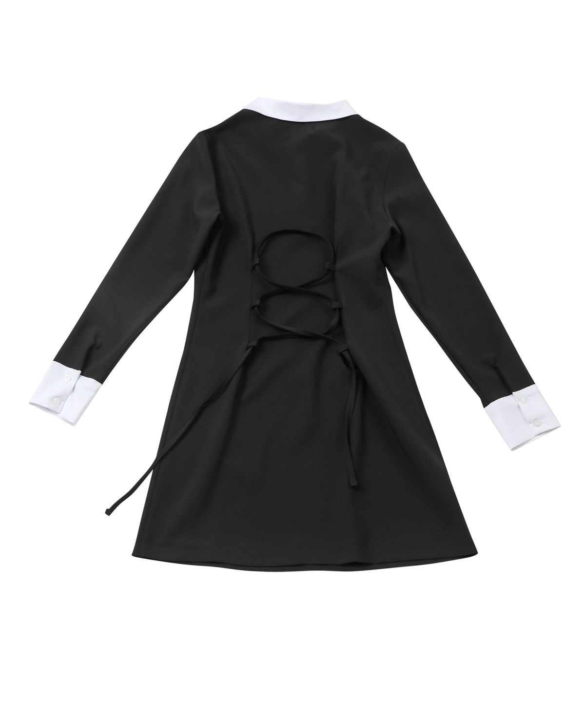 카타르시스(KATHARSIS) 코르셋 카라 원피스 블랙 ONE SIZE