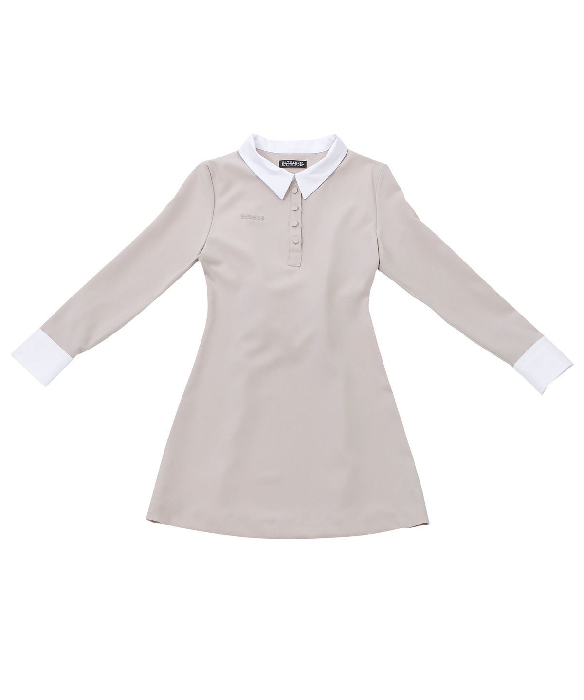 카타르시스(KATHARSIS) 코르셋 카라 원피스 베이지 ONE SIZE