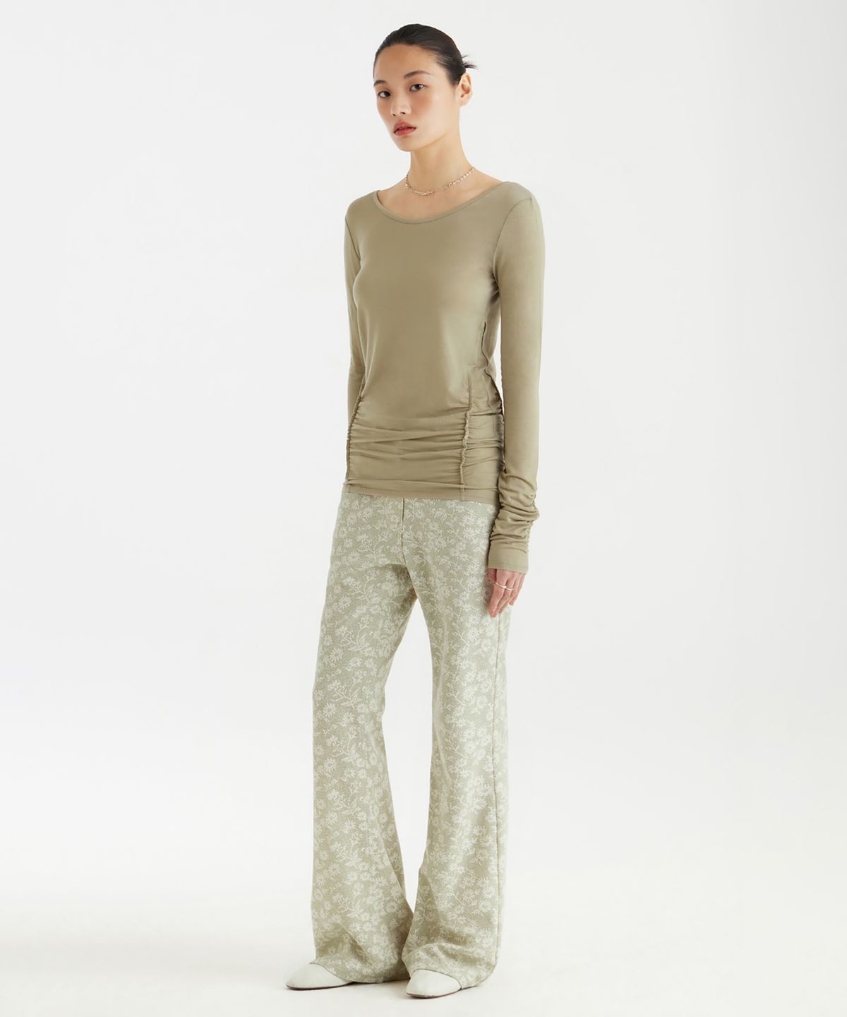 유스(YOUTH) Ballerina Long Jersey Top - Light Green