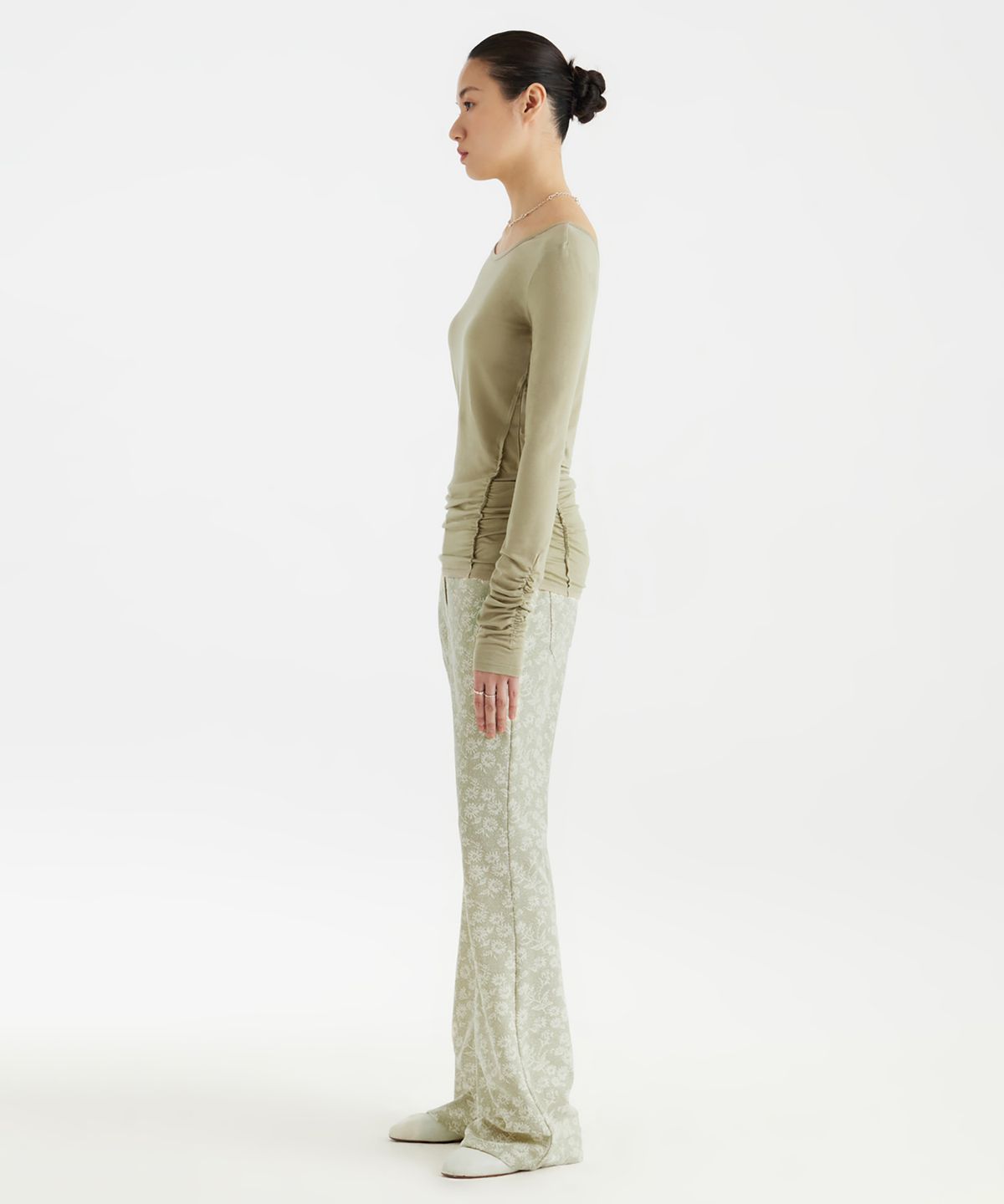 유스(YOUTH) Ballerina Long Jersey Top - Light Green