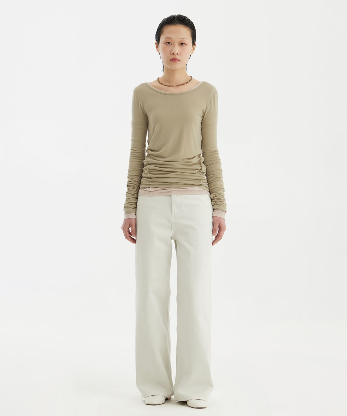 유스(YOUTH) Ballerina Long Jersey Top - Light Green
