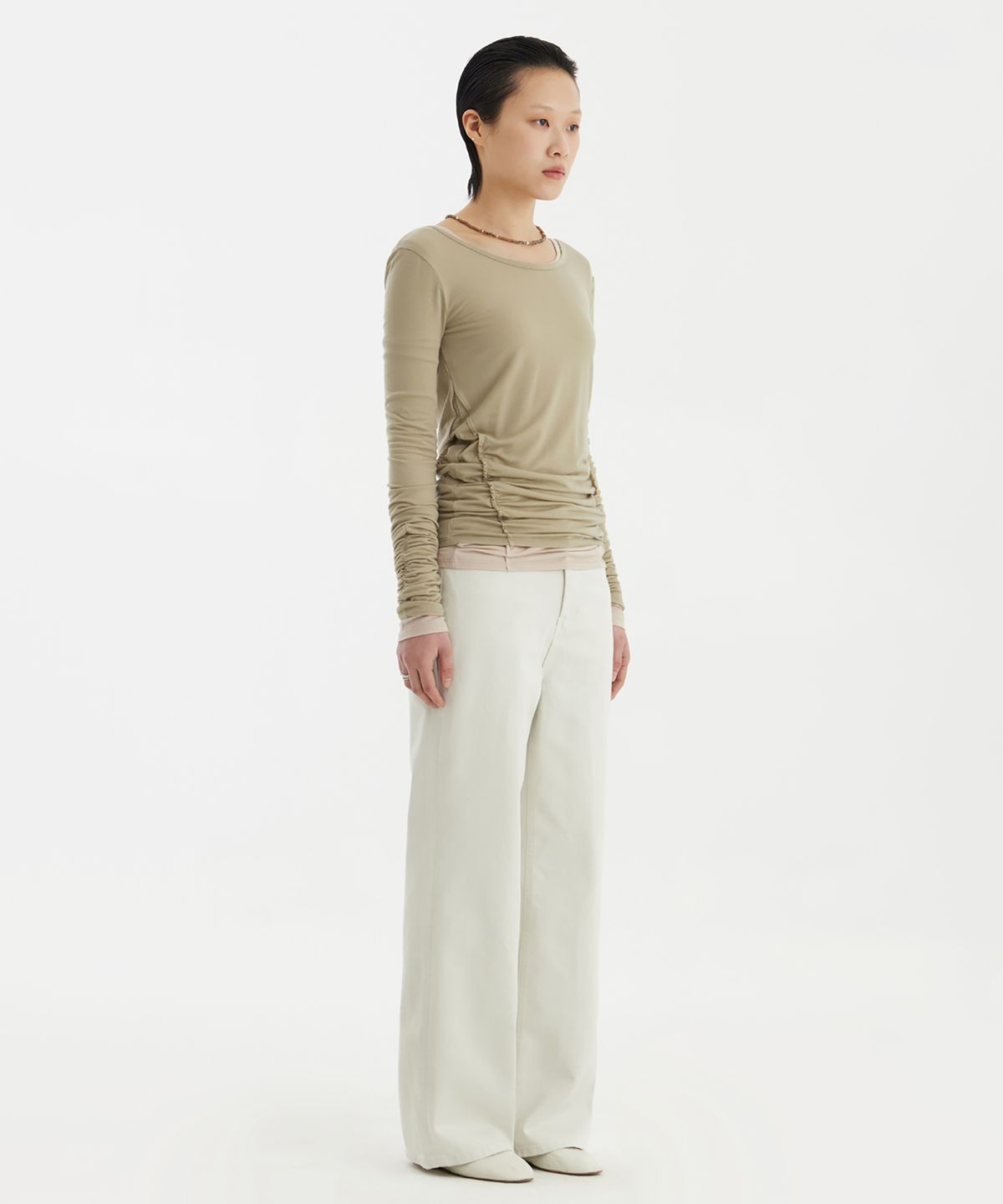 유스(YOUTH) Ballerina Long Jersey Top - Light Green