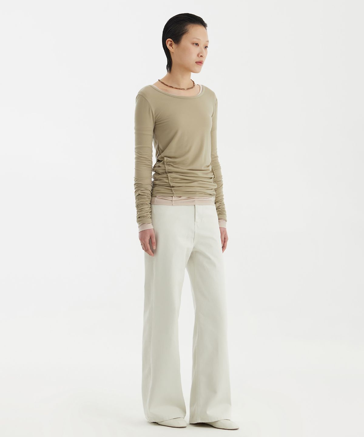 유스(YOUTH) Ballerina Long Jersey Top - Light Green