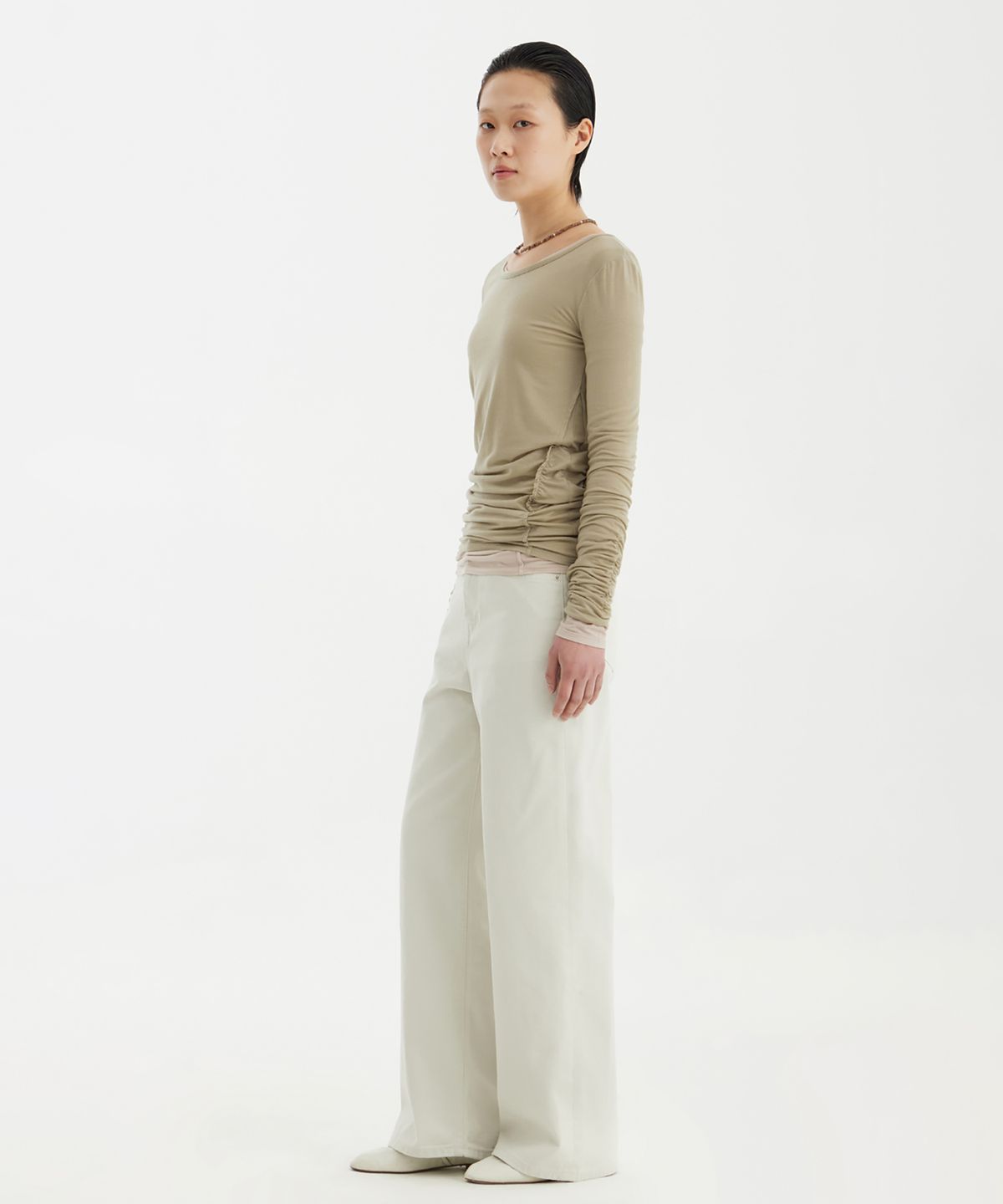 유스(YOUTH) Ballerina Long Jersey Top - Light Green