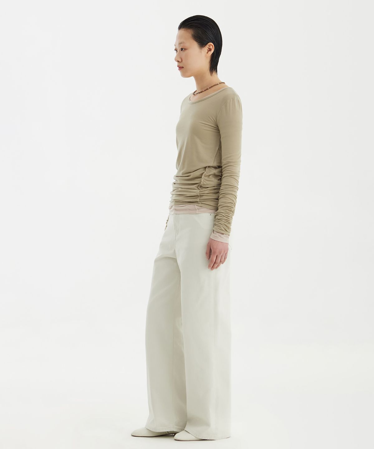 유스(YOUTH) Ballerina Long Jersey Top - Light Green