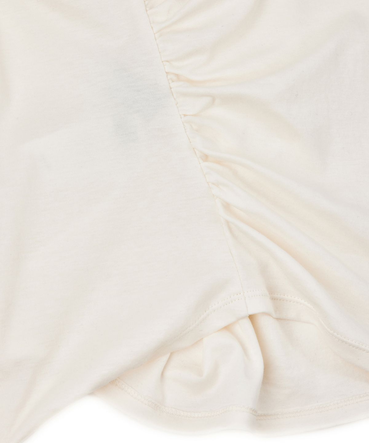 유스(YOUTH) Shirring L/S T-Shirt - White