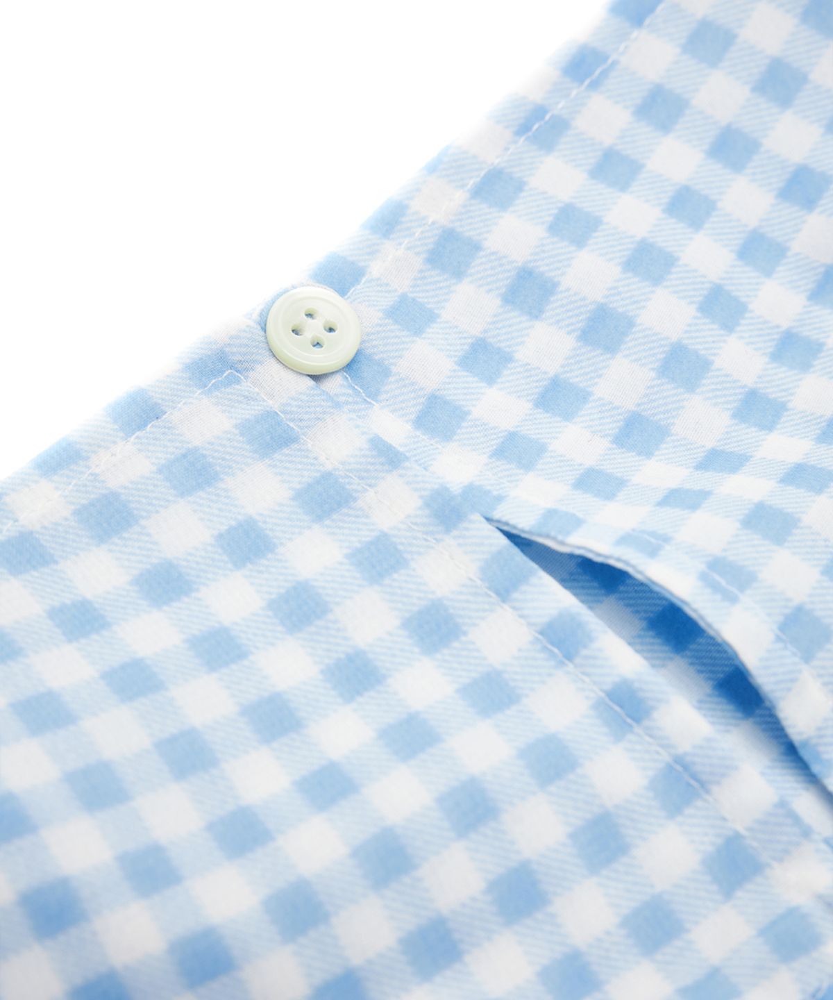 유스(YOUTH) Turtleneck Blouse - Blue Check