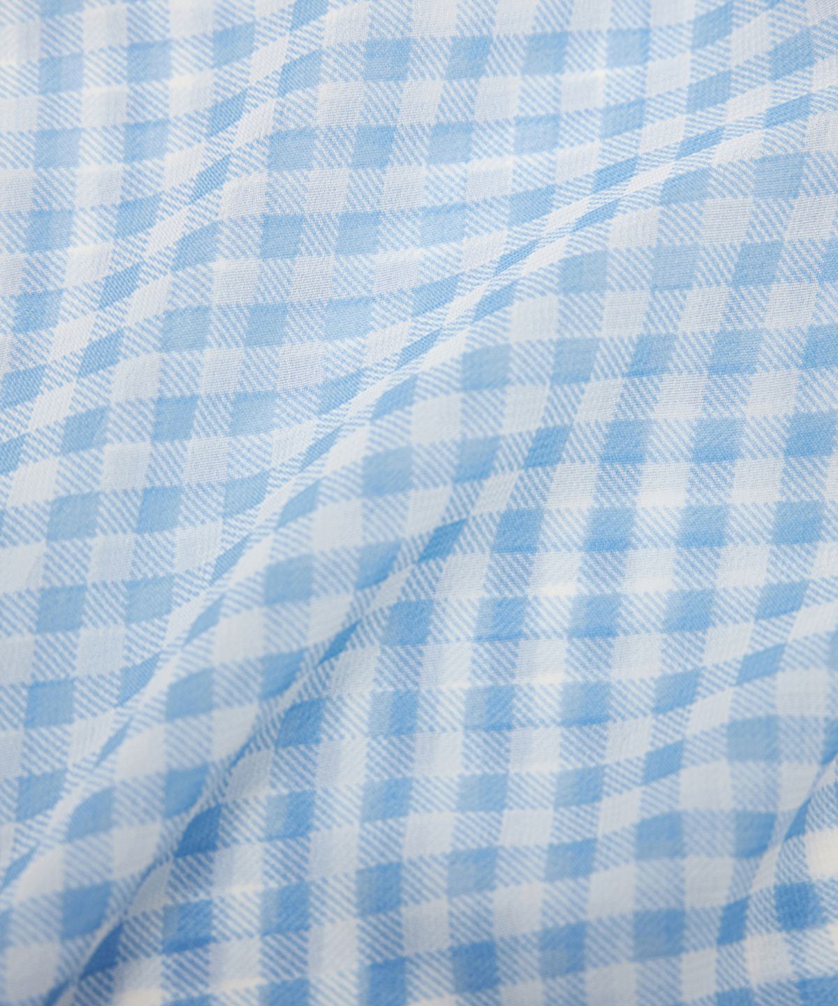 유스(YOUTH) Turtleneck Blouse - Blue Check