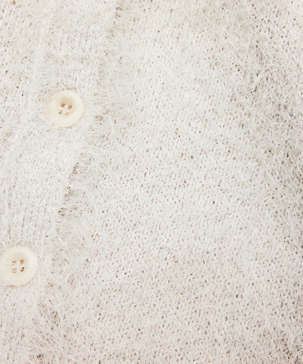 유스(YOUTH) Scoop-Neck H/S Knit Cardigan - Light Grey