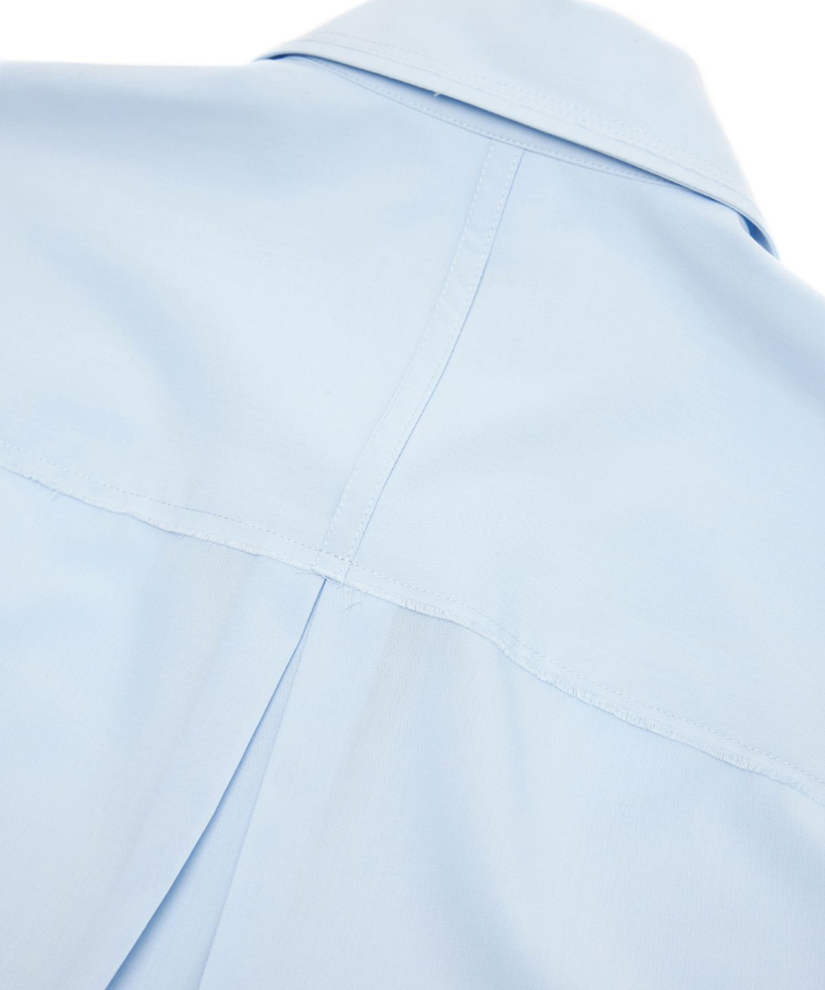 유스(YOUTH) Cut-Off Loosed Shirt - Light Blue