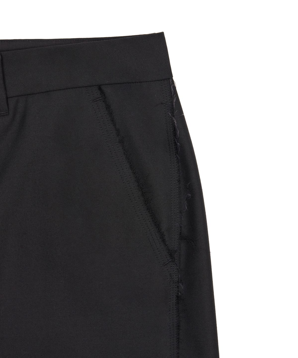 유스(YOUTH) Triple Stitch Wide Trousers - Black
