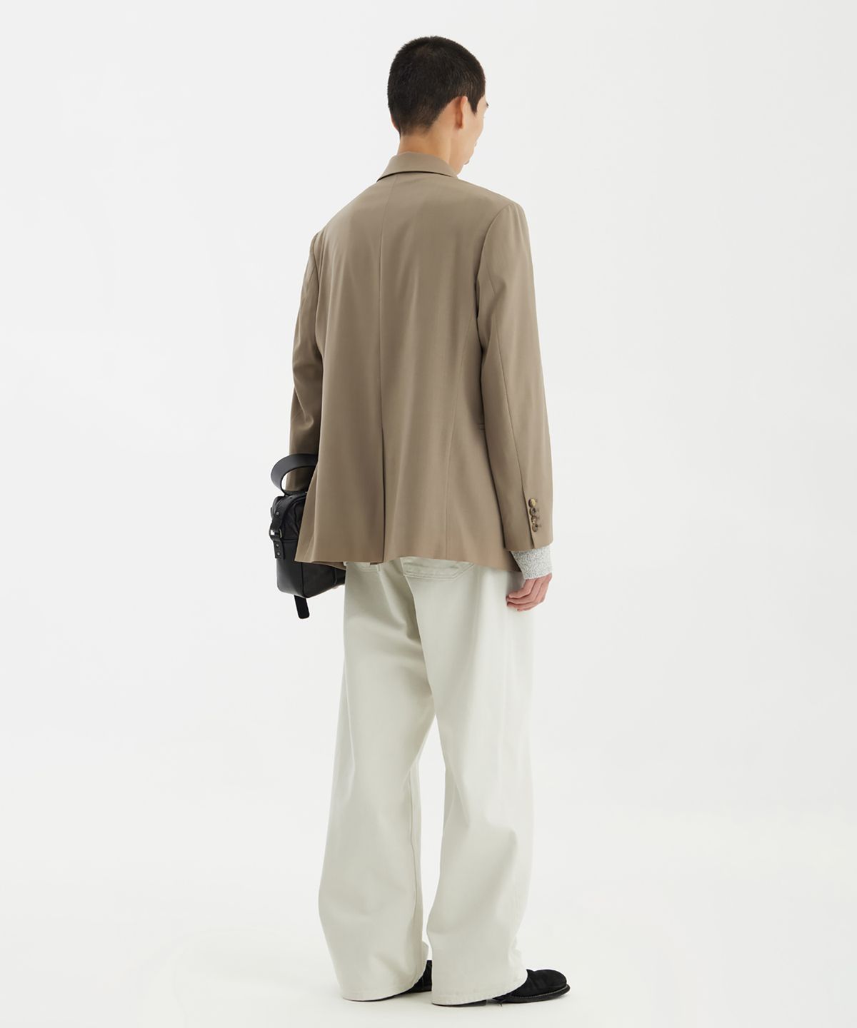 유스(YOUTH) Notched Collar Jacket - Biege