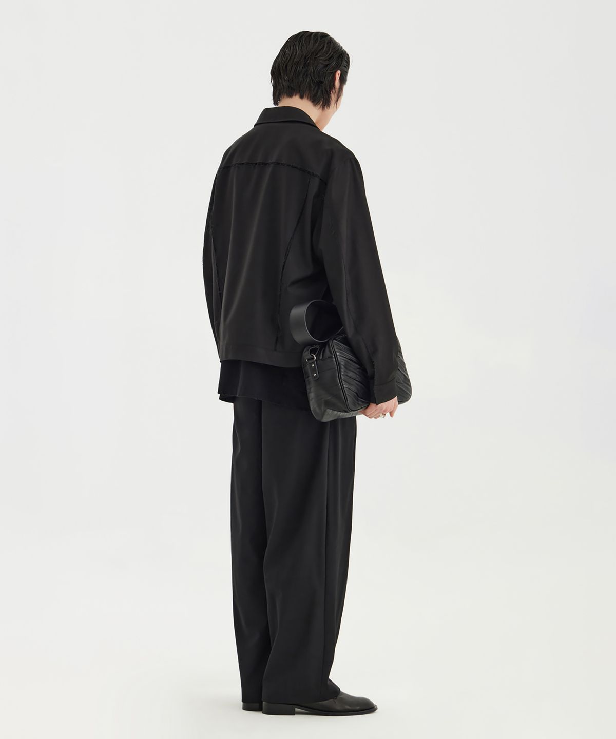 유스(YOUTH) Cut-Off Trucker Jacket - Black