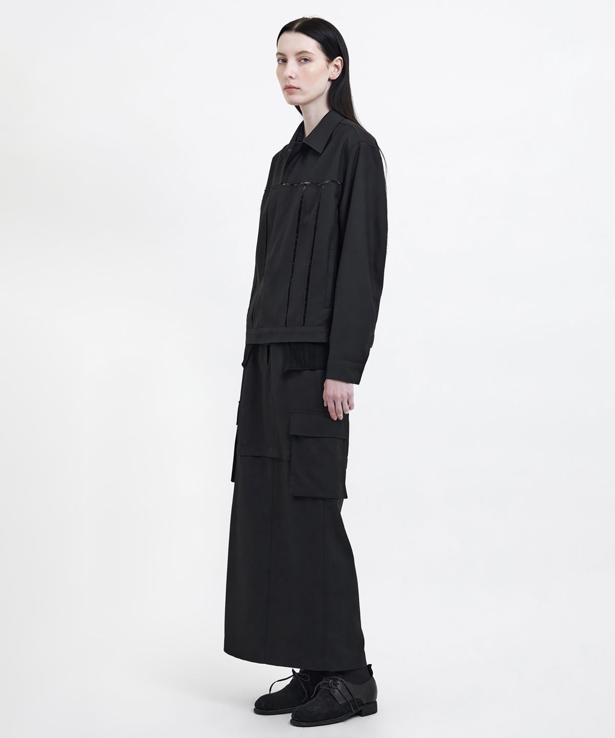 유스(YOUTH) Cut-Off Trucker Jacket - Black