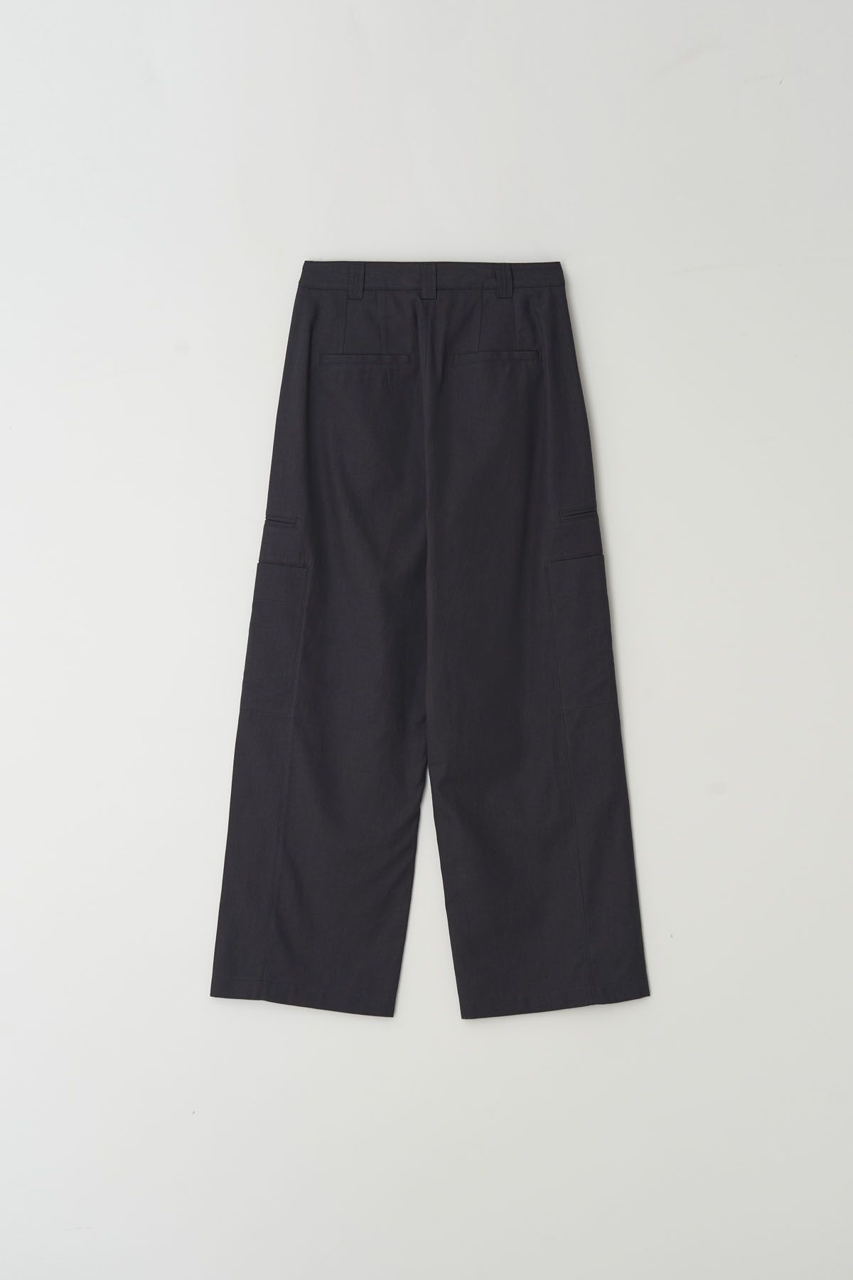 더페니(THE PENNY) LINEN CARGO PANTS - Charcoal