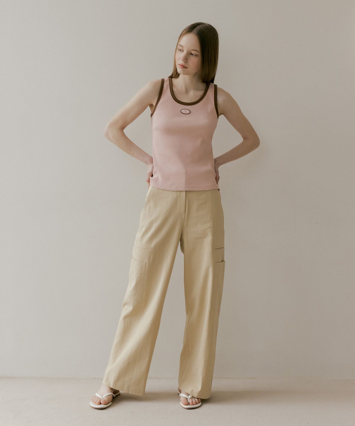 더페니(THE PENNY) LINEN CARGO PANTS - Beige
