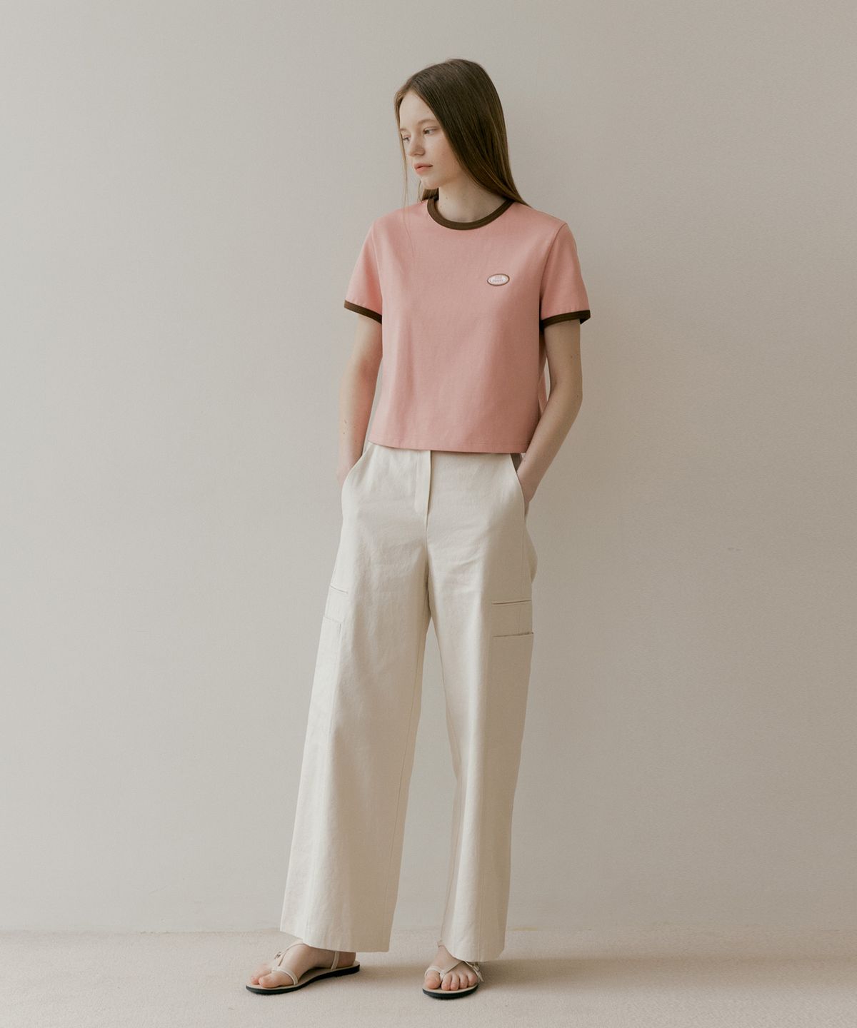 더페니(THE PENNY) LINEN CARGO PANTS - Ivory