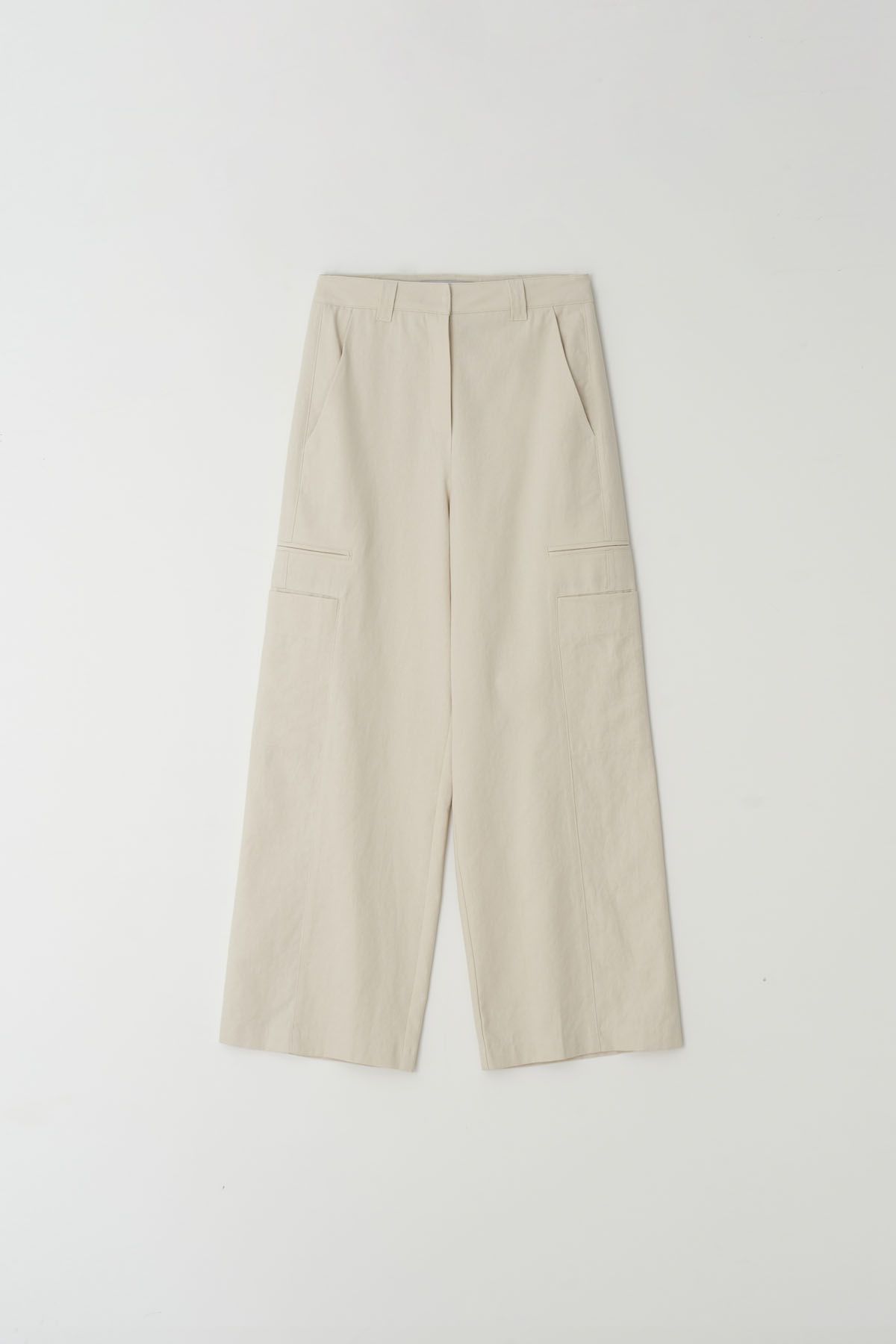더페니(THE PENNY) LINEN CARGO PANTS - Ivory