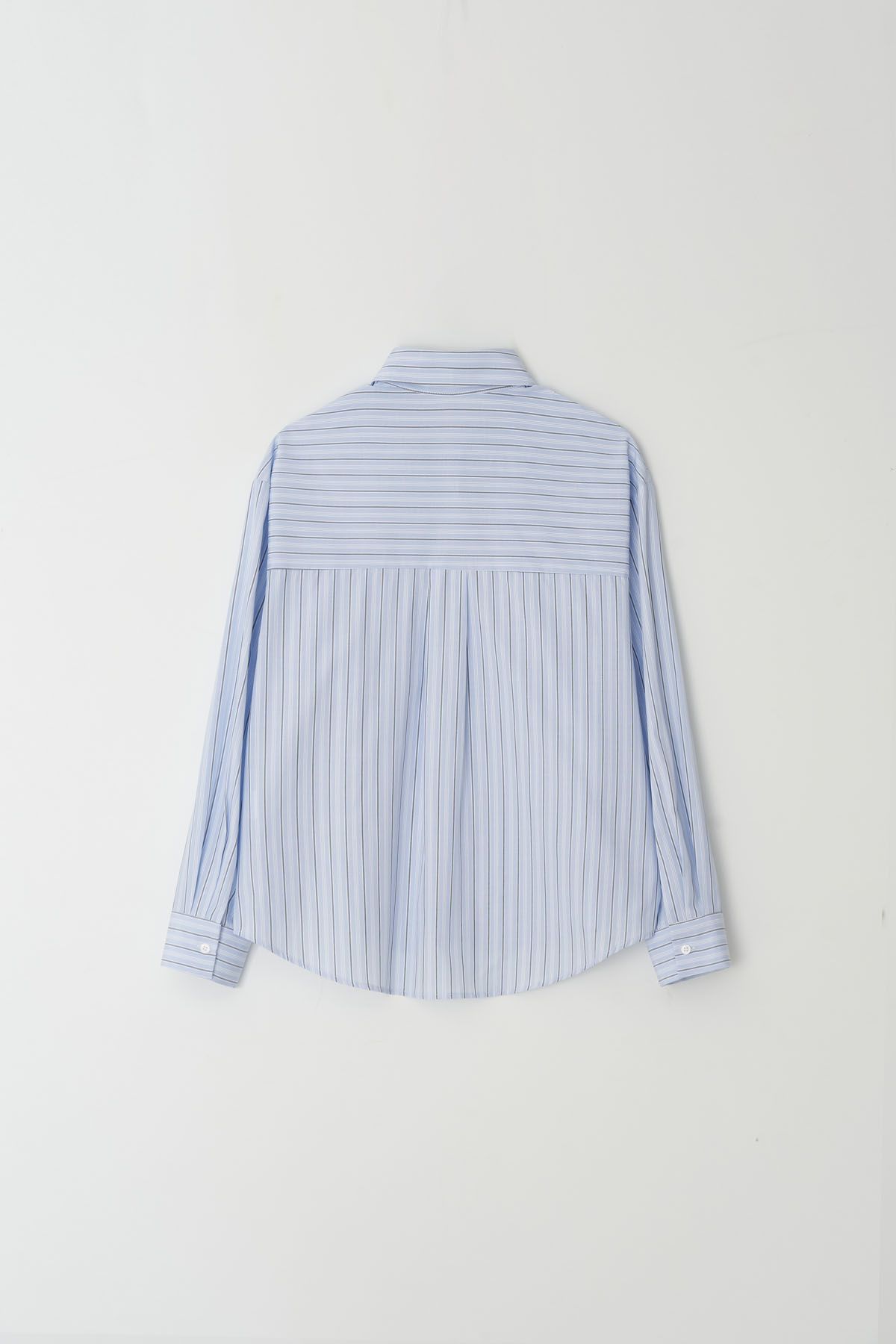 더페니(THE PENNY) BASIC STICHWORK SHIRT - Blue