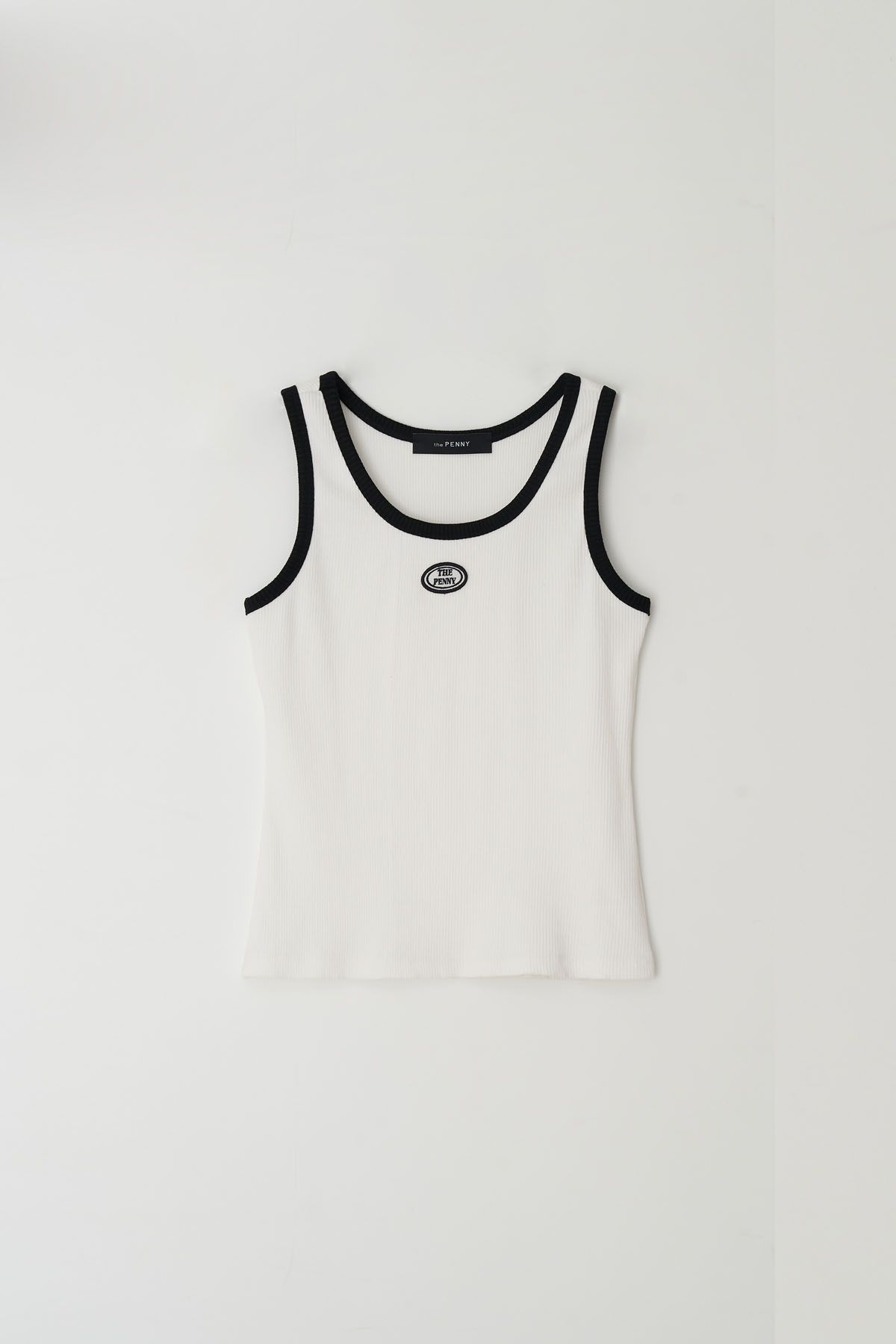 더페니(THE PENNY) LOGO COMBIE SLEEVELESS TEE - Ivory