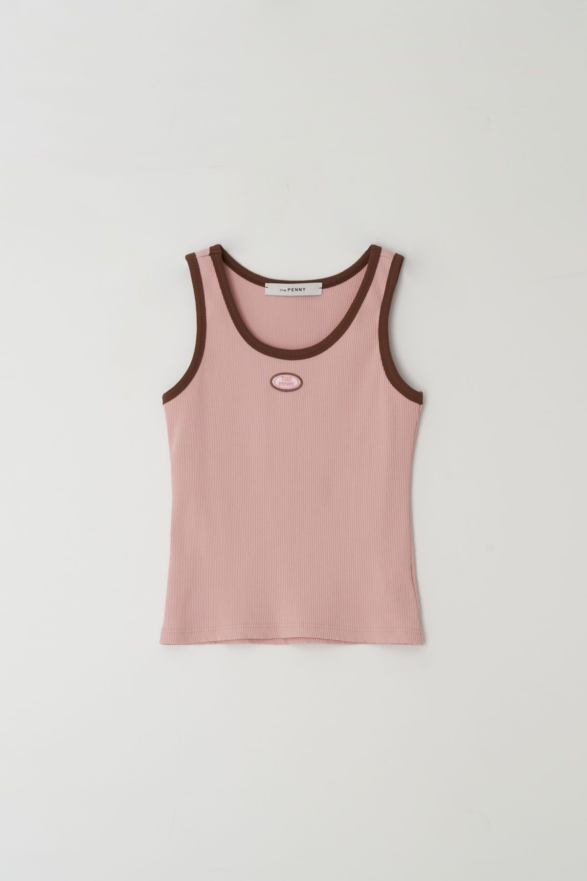 더페니(THE PENNY) LOGO COMBIE SLEEVELESS TEE - Pink