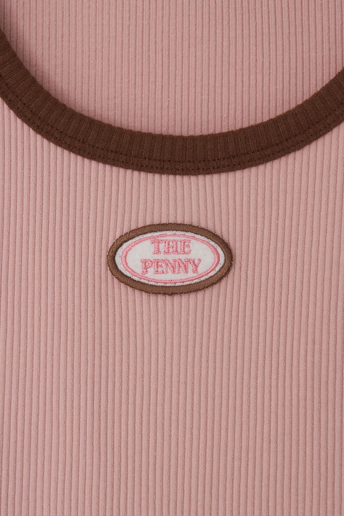 더페니(THE PENNY) LOGO COMBIE SLEEVELESS TEE - Pink