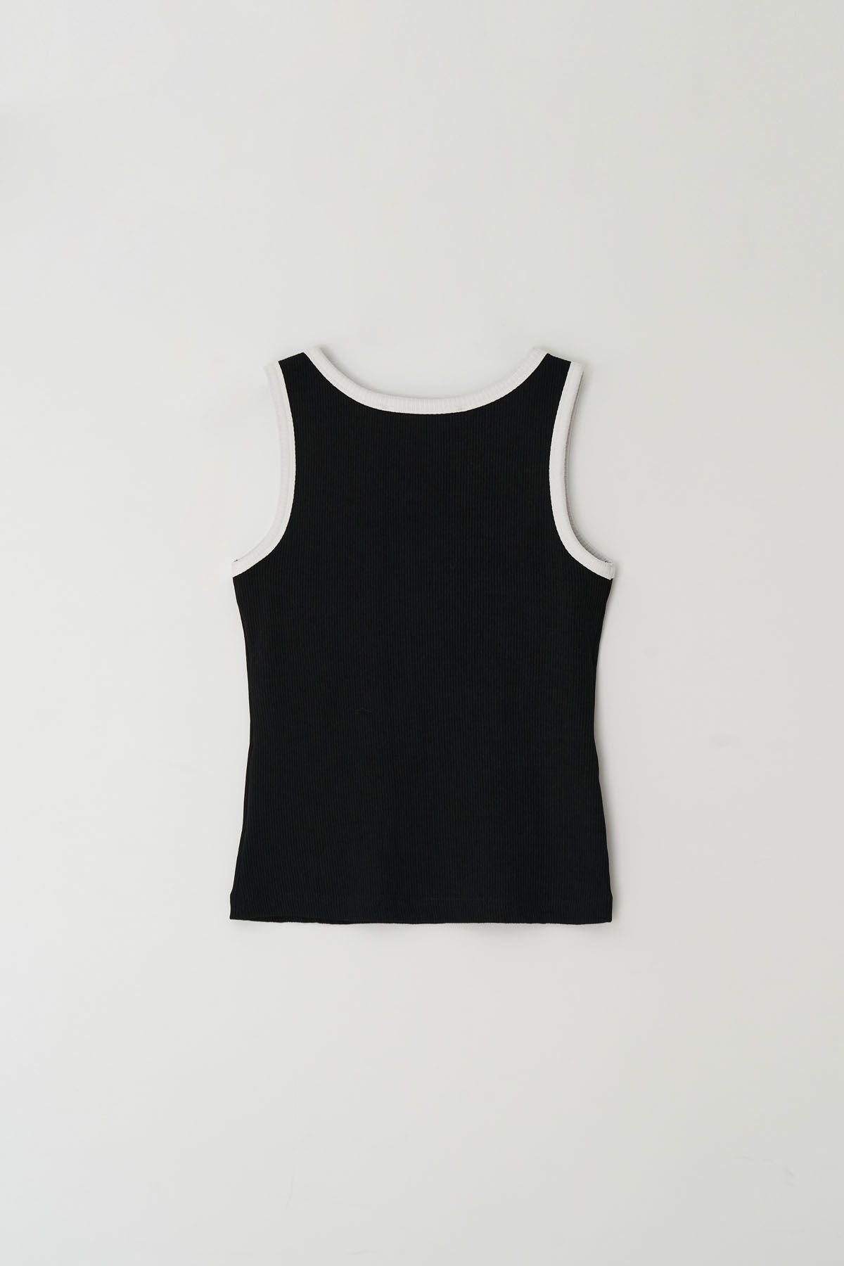 더페니(THE PENNY) LOGO COMBIE SLEEVELESS TEE - Black