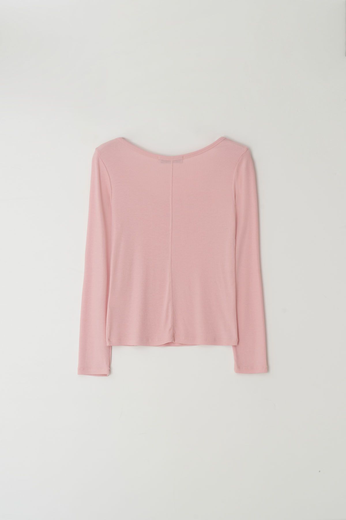 더페니(THE PENNY) BACK DETAIL LONG SLEEVELESS T - Light Pink