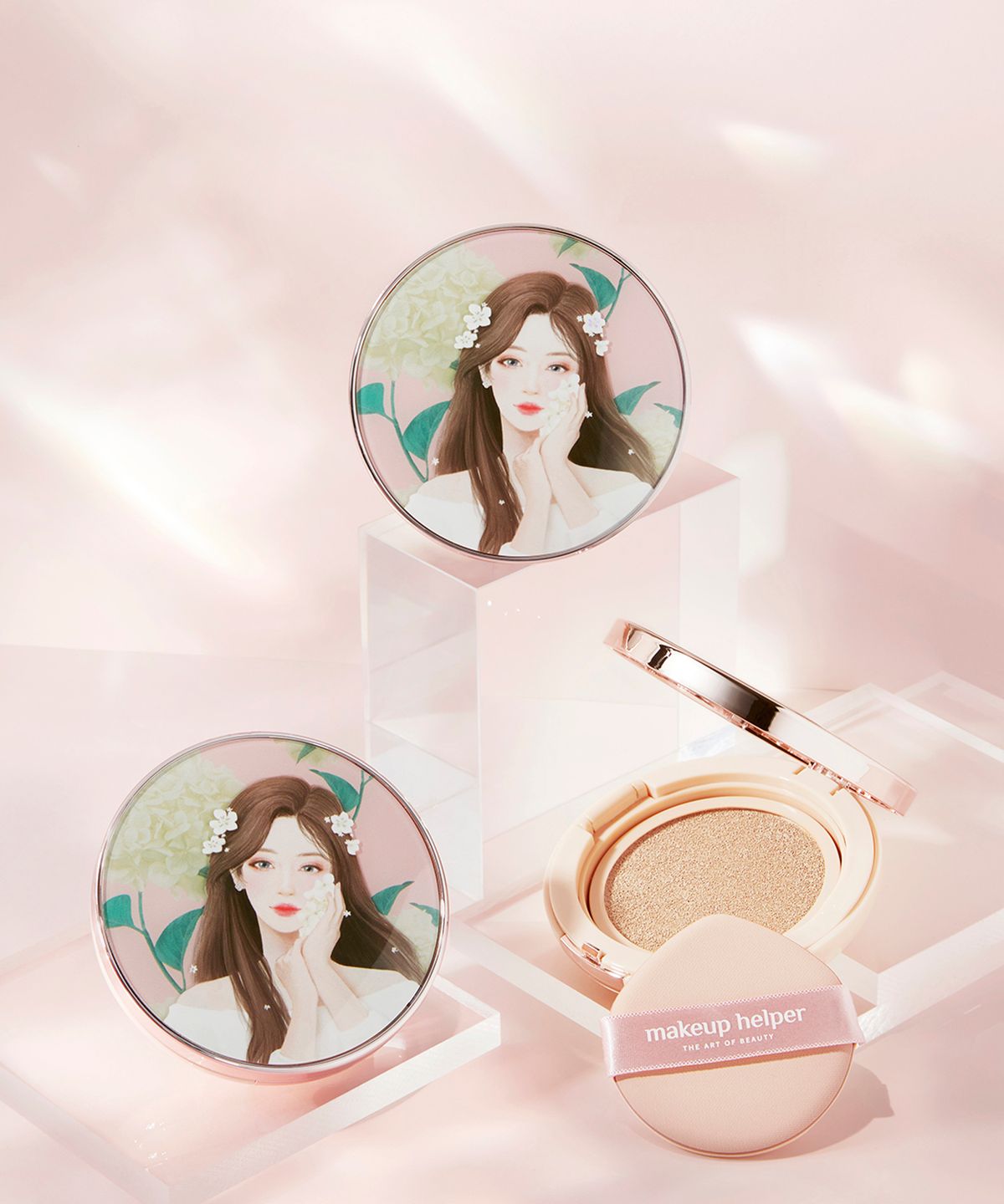 메이크업헬퍼(MAKEUP HELPER) 앰플 글로우 빅사이즈 쿠션 23g 스위트 소피아