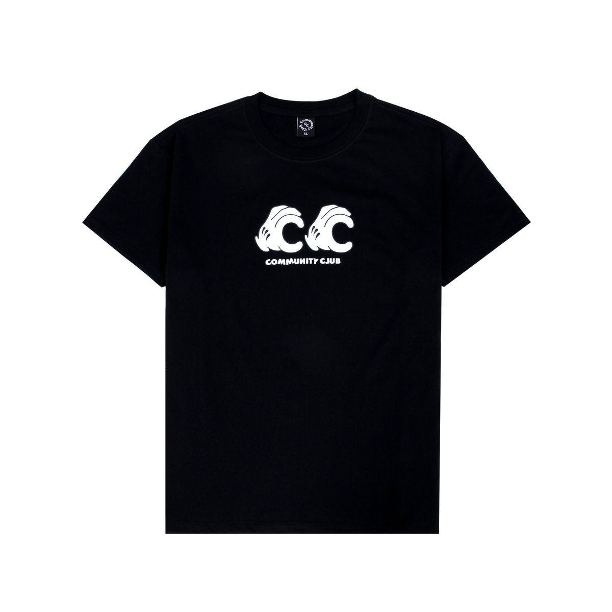 커뮤니티클럽(COMMUNITY CLUB) 핑거 티셔츠 (블랙)