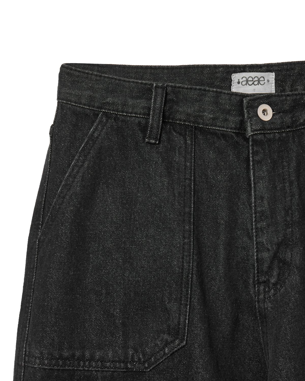 에이이에이이(AEAE) LAYERED DENIM PANTS [BLACK]