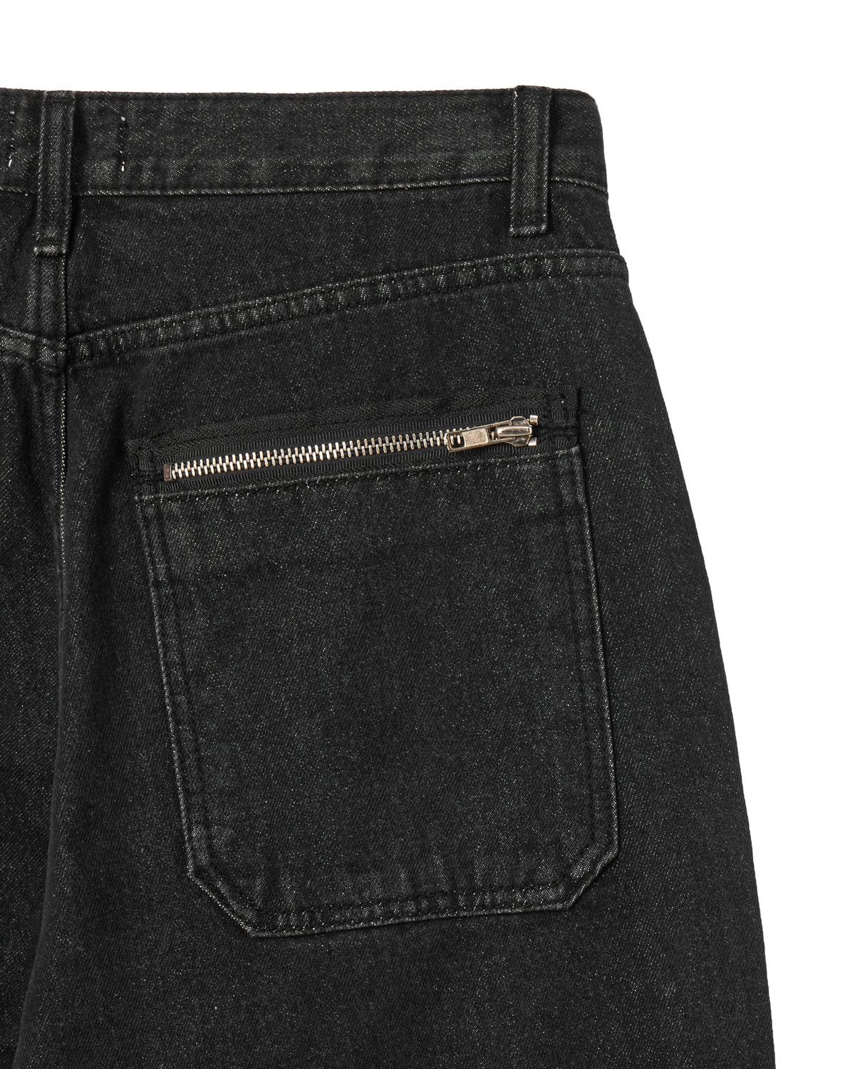 에이이에이이(AEAE) LAYERED DENIM PANTS [BLACK]