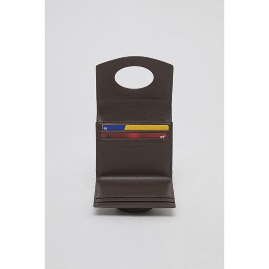 ★Archivepke★Oval wallet★Choco spread★韓国★大人気★ MUSINSA | Archivépke Oval wallet(Choco spread)_OVADX25001DKB