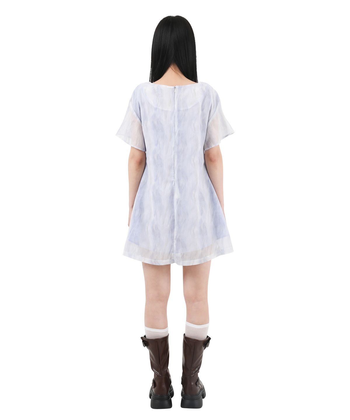 카타르시스(KATHARSIS) 쉬폰 미니 원피스 라이트퍼플 ONE SIZE