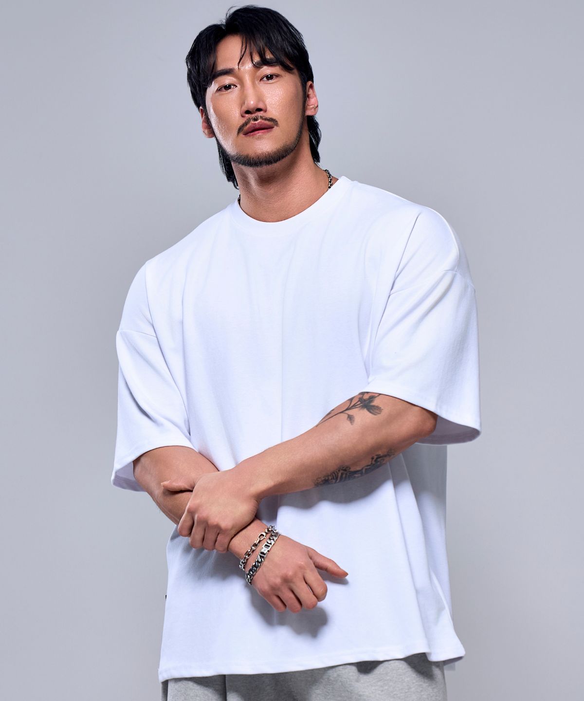 피지컬가먼츠(PHYSICAL GARMENTS) P2418 코튼메쉬 자이언트핏 반팔 [5 COLOR]