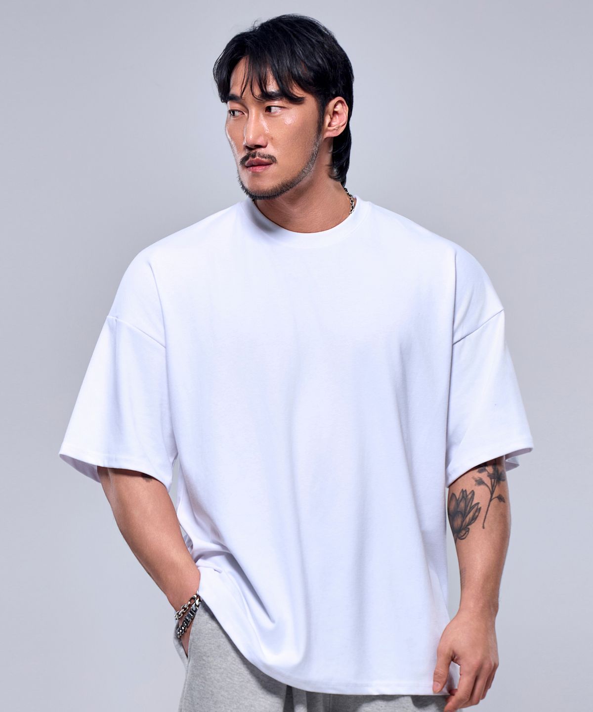 피지컬가먼츠(PHYSICAL GARMENTS) P2418 코튼메쉬 자이언트핏 반팔 [5 COLOR]
