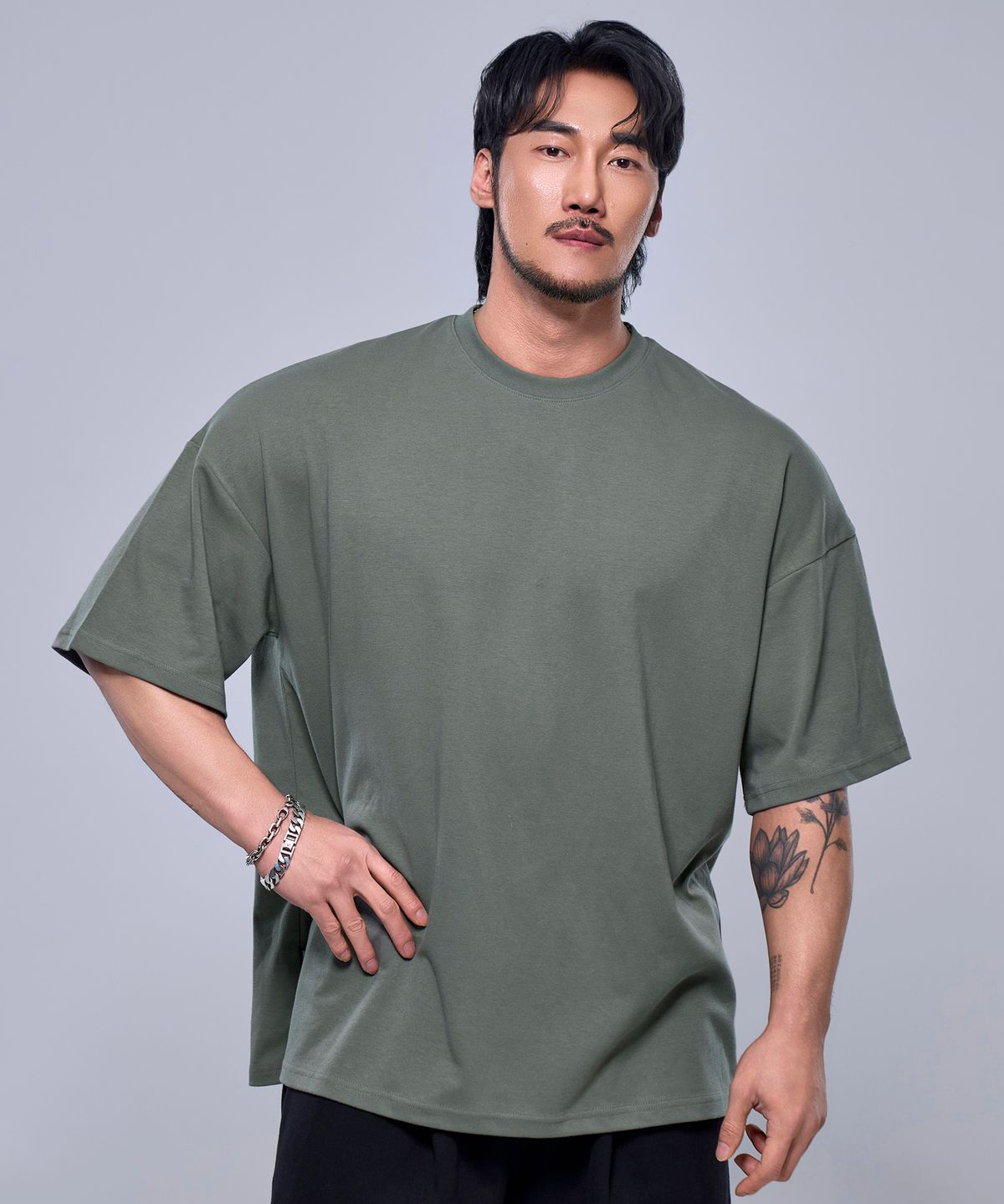 피지컬가먼츠(PHYSICAL GARMENTS) P2418 코튼메쉬 자이언트핏 반팔 [5 COLOR]