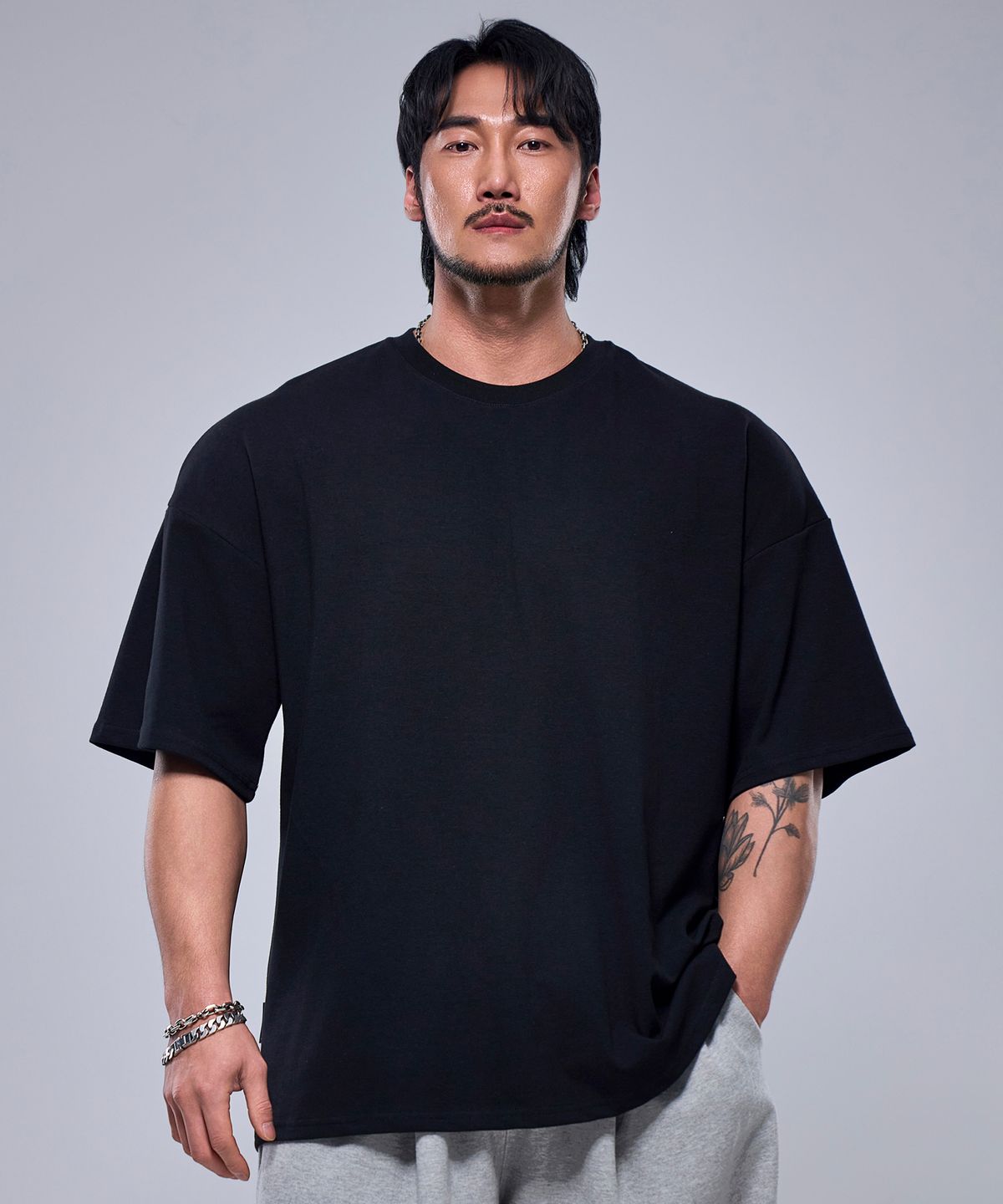 피지컬가먼츠(PHYSICAL GARMENTS) P2418 코튼메쉬 자이언트핏 반팔 [5 COLOR]